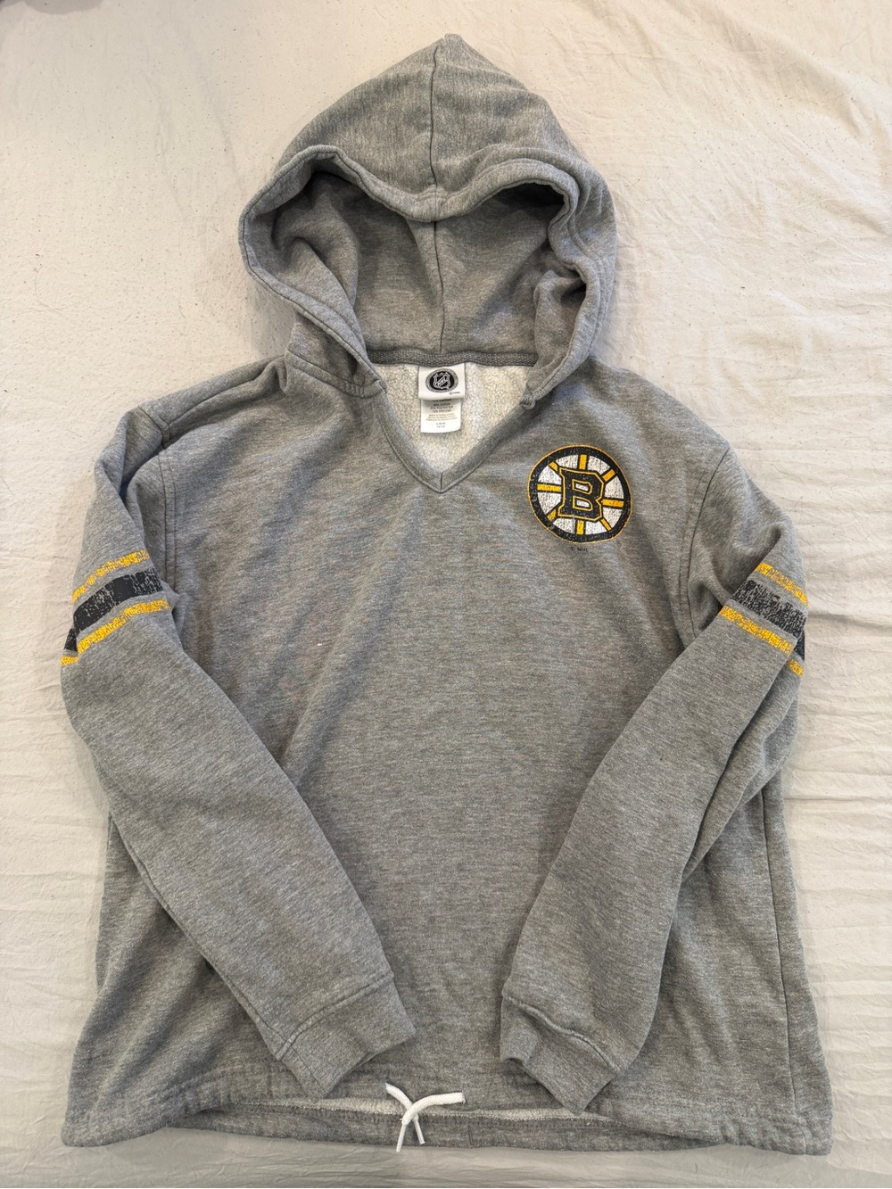 Gray Boston Bruins Hooded Sweater